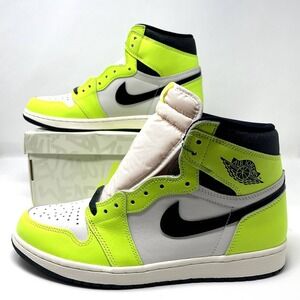Air Jordan 1 Retro High Top OG Visionaire Volt Black Sail 2021 Mens Size‎ 11 NEW